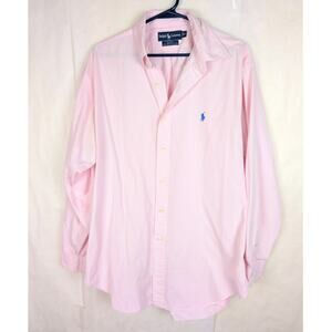 Polo by Ralph Lauren Pink Button-Down Shirt with Blue Pony